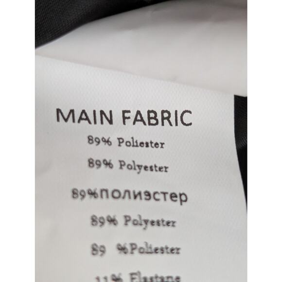 Actualee Black Blazer Mini Dress IT 46 US M 10 Four Button Sash Italian Designer - Picture 11 of 11